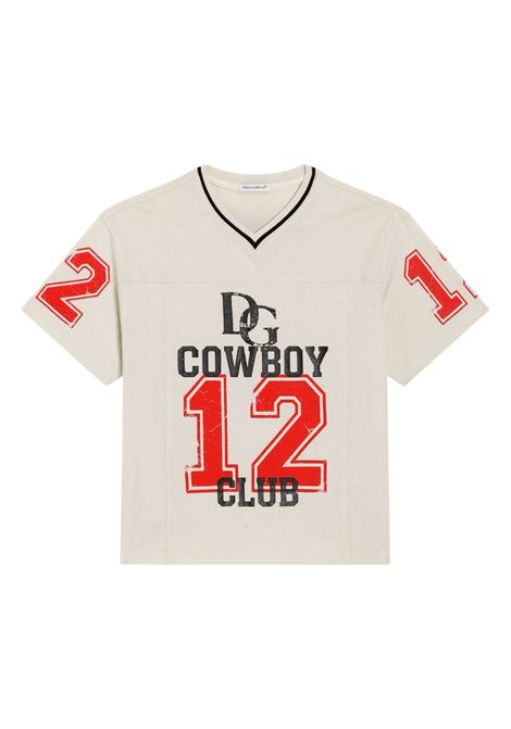 T-shirt con stampa DOLCE & GABBANA KIDS | L4JTJZ G7PUGM0169